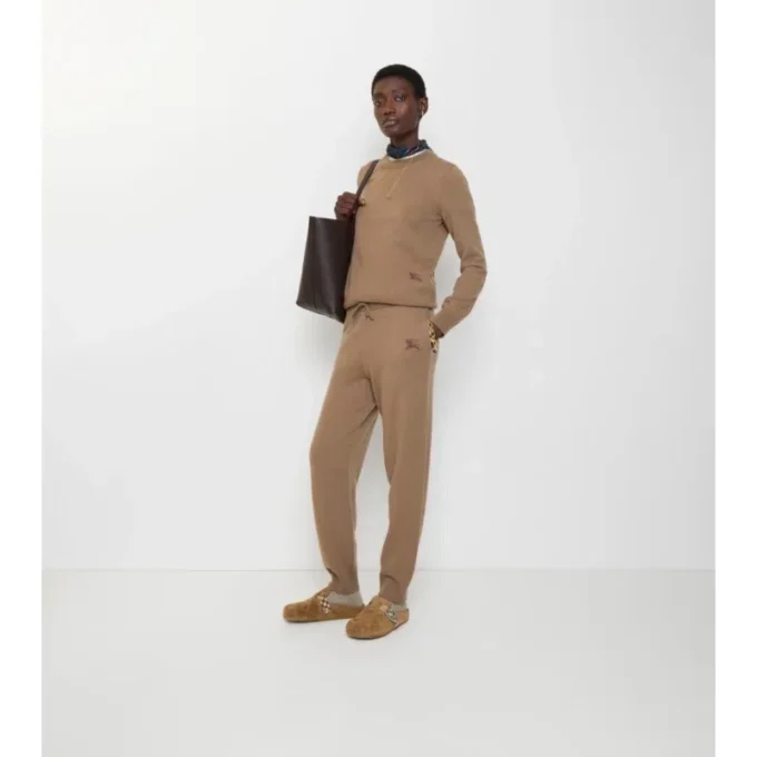 Pantaloni de trening din amestec de lână Pantaloni de trening din amestec de lână
