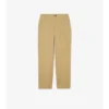 Pantaloni din bumbac cu model în carouri texturat