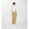 Pantaloni din bumbac cu model în carouri texturat