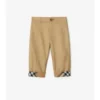Pantaloni din bumbac cu revere în carouri