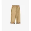 Pantaloni din bumbac cu revere în carouri