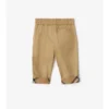 Pantaloni din bumbac cu revere în carouri