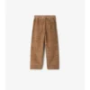 Pantaloni din velur cu carouri