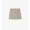 Pantaloni scurți croiți din lână cu carouri Pantaloni scurți croiți din lână cu carouri