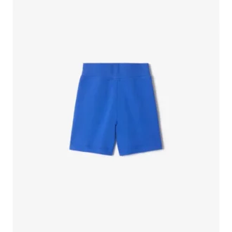 Pantaloni scurți din bumbac cu bordură în carouri