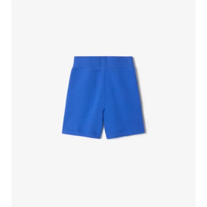 Pantaloni scurți din bumbac cu bordură în carouri