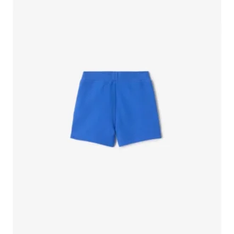 Pantaloni scurți din bumbac cu bordură în carouri