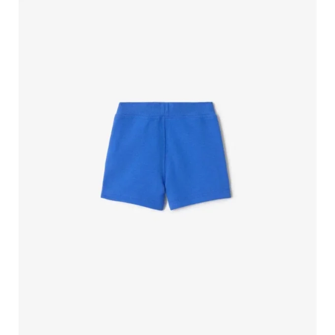 Pantaloni scurți din bumbac cu bordură în carouri Pantaloni scurți din bumbac cu bordură în carouri