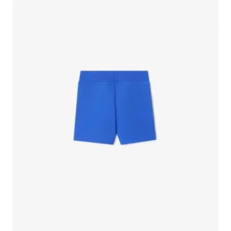 Pantaloni scurți din bumbac cu bordură în carouri