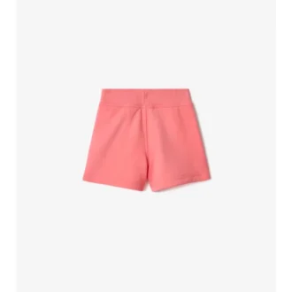 Pantaloni scurți din bumbac cu bordură în carouri
