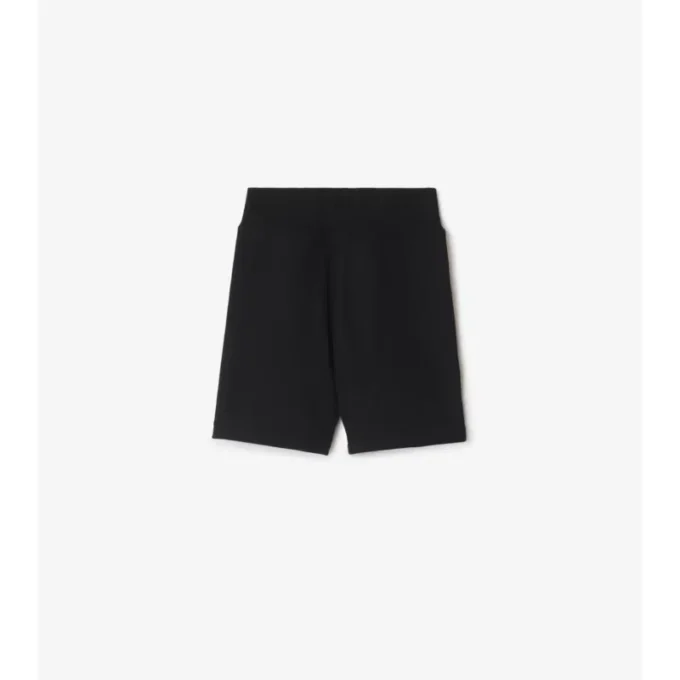 Pantaloni scurți din bumbac cu bordură în carouri Pantaloni scurți din bumbac cu bordură în carouri