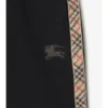 Pantaloni scurți din bumbac cu bordură în carouri Pantaloni scurți din bumbac cu bordură în carouri
