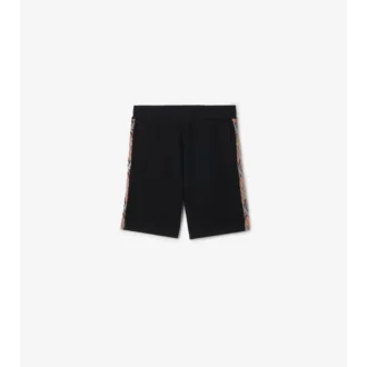 Pantaloni scurți din bumbac cu borduri