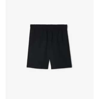 Pantaloni scurți din bumbac cu etichetă în carouri