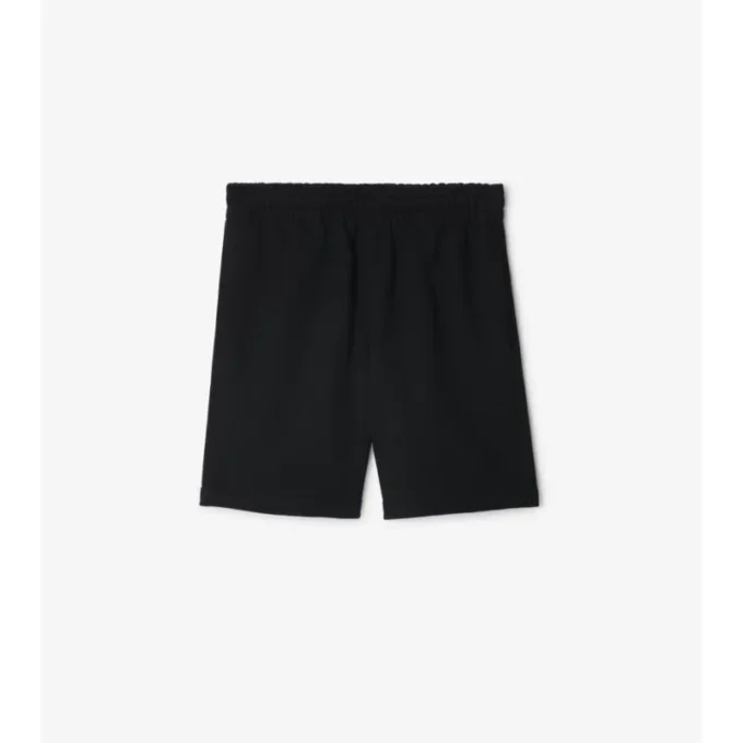 Pantaloni scurți din bumbac cu etichetă în carouri
