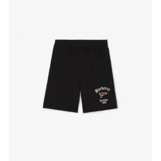 Pantaloni scurți din bumbac cu imprimeu Check Flag