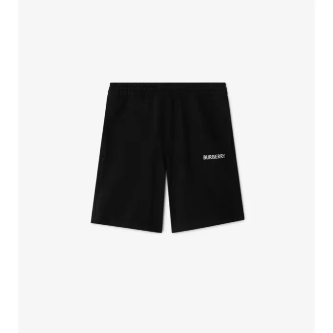 Pantaloni scurți din bumbac cu logo Pantaloni scurți din bumbac cu logo