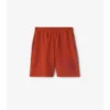 Pantaloni scurți din bumbac cu logo gotic