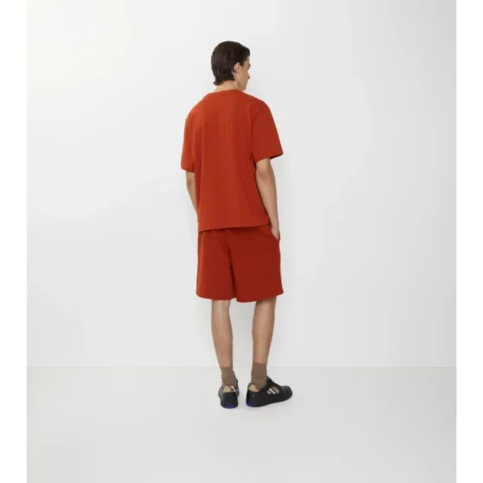 Pantaloni scurți din bumbac cu logo gotic