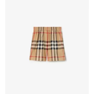 Pantaloni scurți din bumbac cu model în carouri