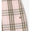 Pantaloni scurți din bumbac cu model în carouri Pantaloni scurți din bumbac cu model în carouri