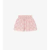 Pantaloni scurți din bumbac cu model în carouri EKD