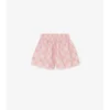 Pantaloni scurți din bumbac cu model în carouri EKD
