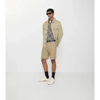 Pantaloni scurți din bumbac twill