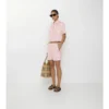 Pantaloni scurți din poplin de bumbac cu model în damă EKD Pantaloni scurți din poplin de bumbac cu model în damă EKD