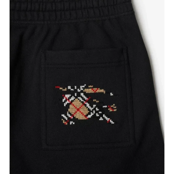 Pantaloni scurți EKD din bumbac cu cusături încrucișate Pantaloni scurți EKD din bumbac cu cusături încrucișate