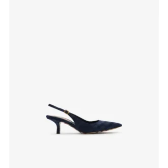 Pantofi pumps cu toc înalt și baretă în spate Check Dame