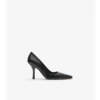 Pantofi pumps Dame din piele cu imprimeu în carouri Pantofi pumps Dame din piele cu imprimeu în carouri