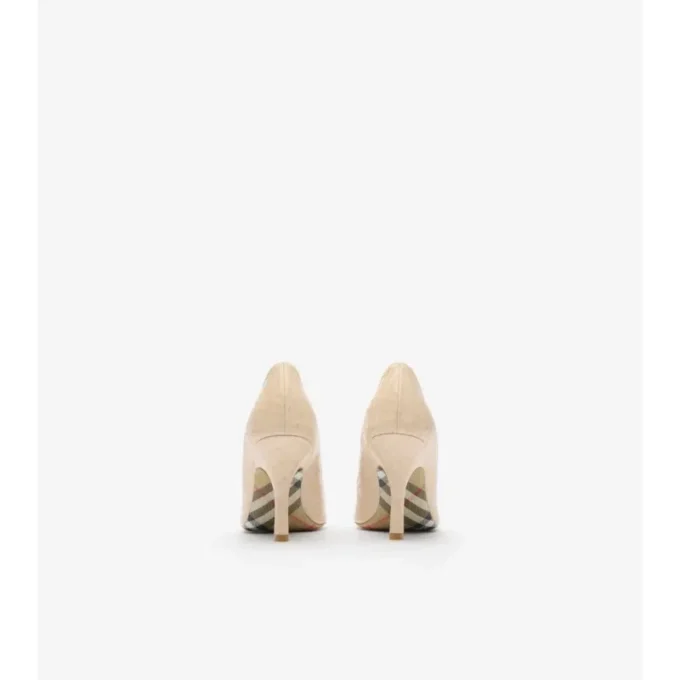Pantofi pumps Dame din piele cu imprimeu în carouri Pantofi pumps Dame din piele cu imprimeu în carouri