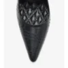 Pantofi pumps Dame din piele cu imprimeu în carouri Pantofi pumps Dame din piele cu imprimeu în carouri