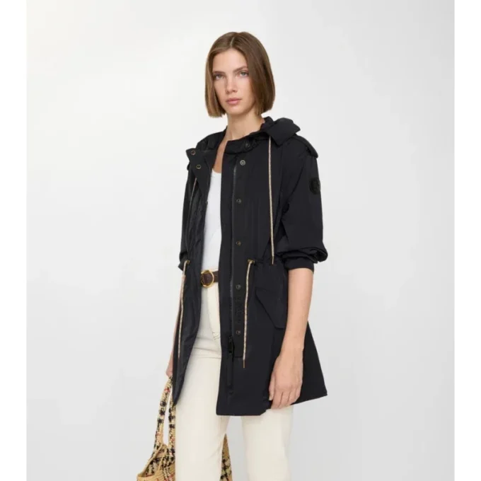 Parka din nailon elastic Parka din nailon elastic