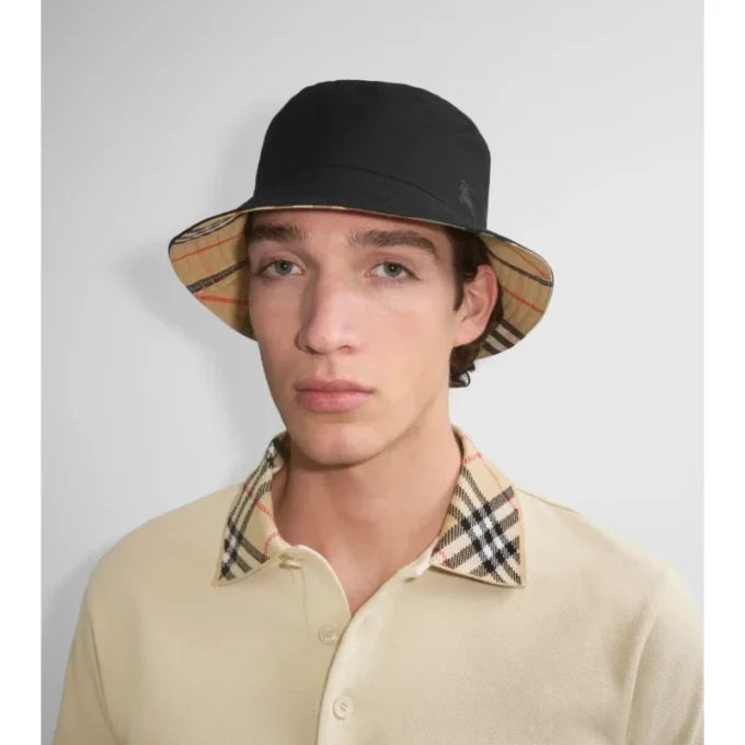 Pălărie reversibilă din Gabardine Pălărie reversibilă din Gabardine