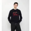 Pulover din lână și cașmir EKD cu broderie în cruciulițe Pulover din lână și cașmir EKD cu broderie în cruciulițe