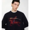Pulover din lână și cașmir EKD cu broderie în cruciulițe Pulover din lână și cașmir EKD cu broderie în cruciulițe