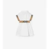 Rochie-cămașă din bumbac cu borduri în carouri