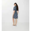 Rochie-cămașă din bumbac cu imprimeu în carouri Rochie-cămașă din bumbac cu imprimeu în carouri