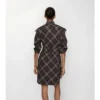Rochie-cămașă din flanelă de bumbac cu imprimeu în carouri Rochie-cămașă din flanelă de bumbac cu imprimeu în carouri