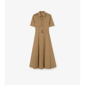 Rochie-cămașă din poplin de bumbac