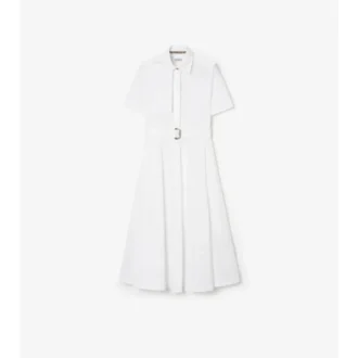 Rochie-cămașă din poplin de bumbac