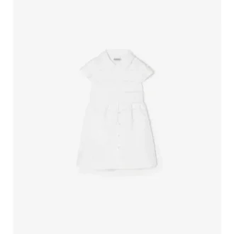 Rochie-cămașă din poplin de bumbac