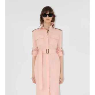 Rochie-cămașă din poplin de bumbac