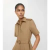 Rochie-cămașă din poplin de bumbac