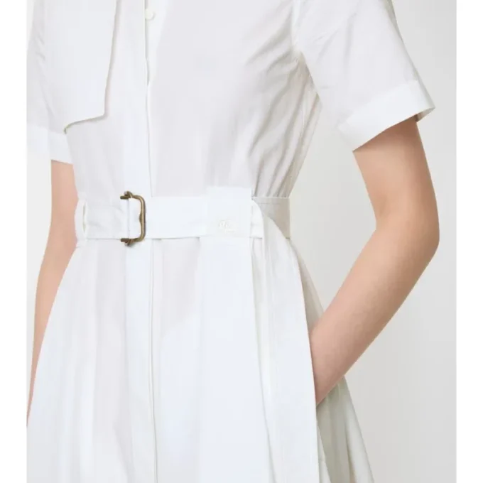 Rochie-cămașă din poplin de bumbac