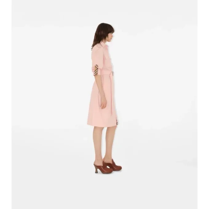 Rochie-cămașă din poplin de bumbac