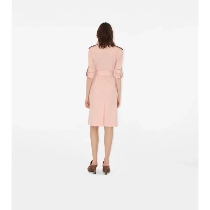 Rochie-cămașă din poplin de bumbac