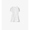Rochie de tip tricou din bumbac cu borduri în carouri